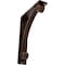 Ekena Millwork Legacy Wrought Iron Bracket, (Triple center brace), Antiqued Copper 2"W x 7 1/2"D x 10"H BKTM02X07X10TLEACO - alternate 1